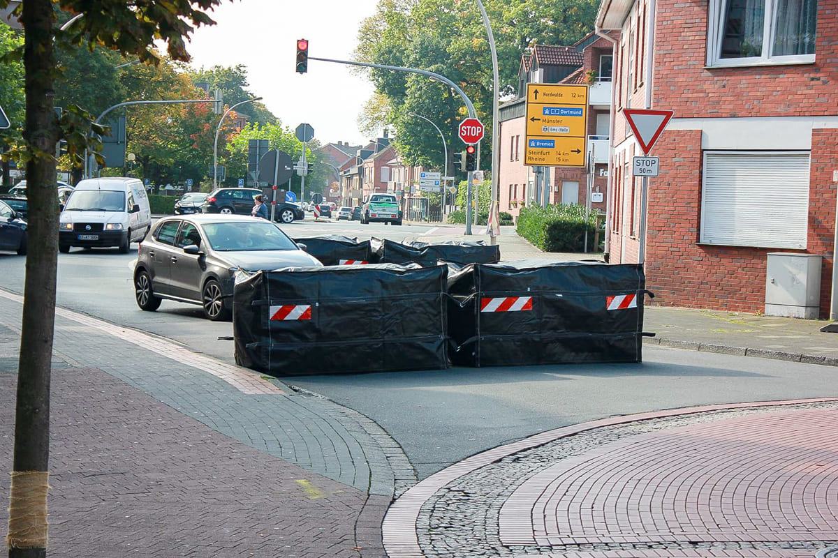 Mobile Fahrzeugsperren